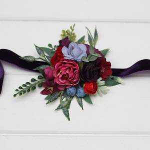 Red, Pink & Purple Floral Wrist Corsage 5499 Red, Pink & Purple Floral Wrist Corsage 5499