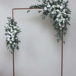  Flower arch arrangement in white colors.  Arbor flowers. Floral archway. Faux flowers for wedding arch. 5021