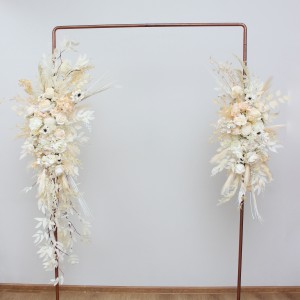  Flower arch arrangement in champagne ivory cream colors.  Arbor flowers. Floral archway. Faux flowers for wedding arch. 5206