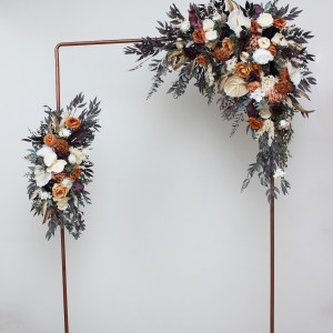 Flower arch arrangement in deep purple terracotta beige colors. Arbor flowers. Floral archway. Faux flowers for wedding arch. 5095 Flower arch arrangement in deep purple terracotta beige colors. Arbor flowers. Floral archway. Faux flowers for wedding arch. 5095