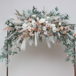 Flower arch arrangement in blush pink beige cream colors. Arbor flowers. Floral archway. Faux flowers for wedding arch. Boho arch. 5132 Flower arch arrangement in blush pink beige cream colors. Arbor flowers. Floral archway. Faux flowers for wedding arch. Boho arch. 5132