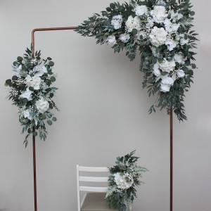 Baby's breath hydrangea greenery arch arrangement Flower arch top arrangement Wedding flowers arrangement Gypsophila archway 5198