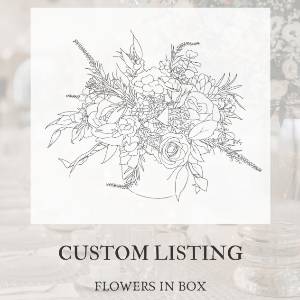 Custom Flower Box. Table Centerpiece