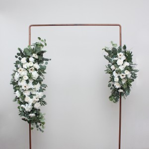Flower arch arrangement in white and green colors. Arbor flowers. Floral archway. Faux flowers for wedding arch. 5281 Flower arch arrangement in white and green colors. Arbor flowers. Floral archway. Faux flowers for wedding arch. 5281